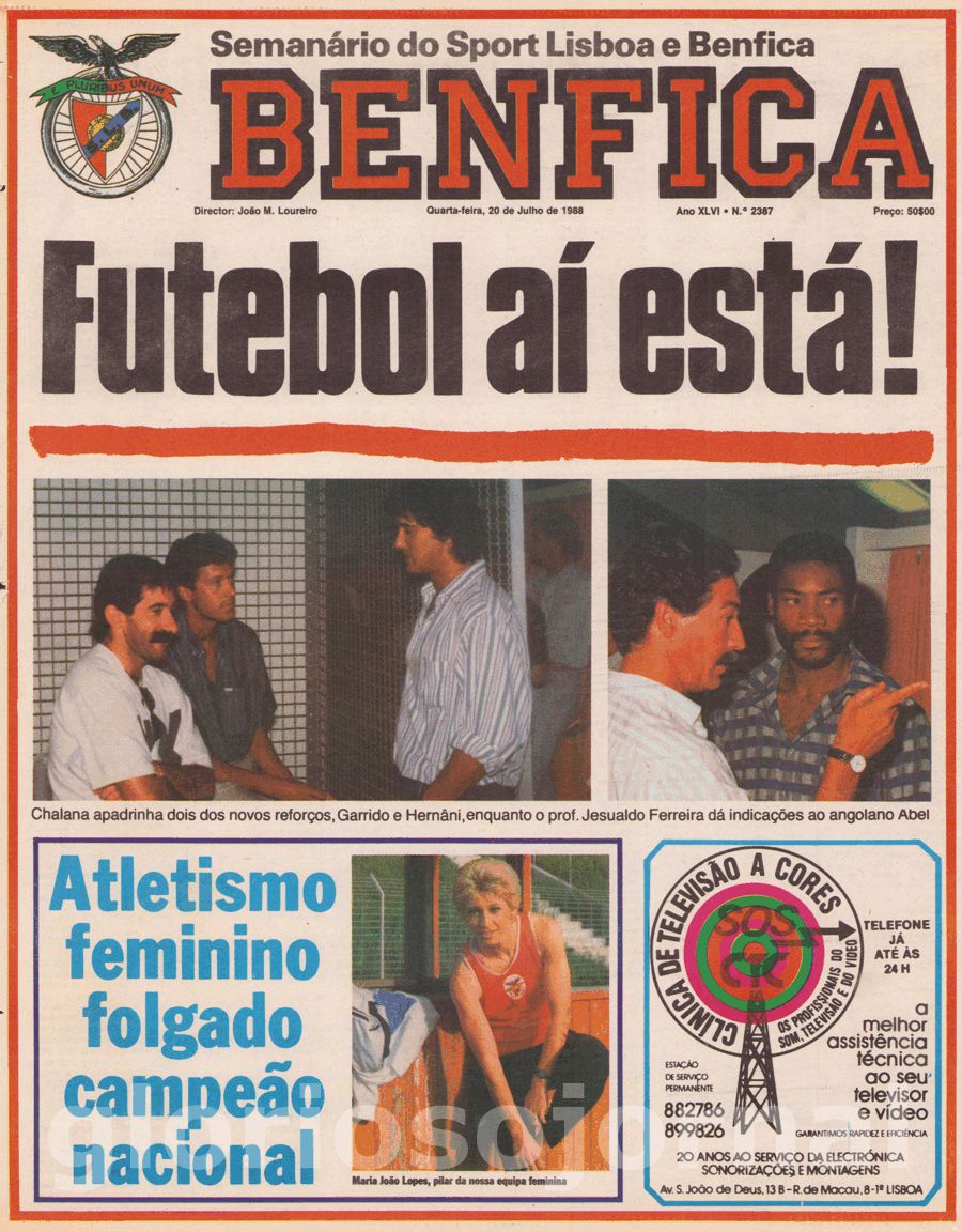 jornal o benfica 2387 1988-07-20